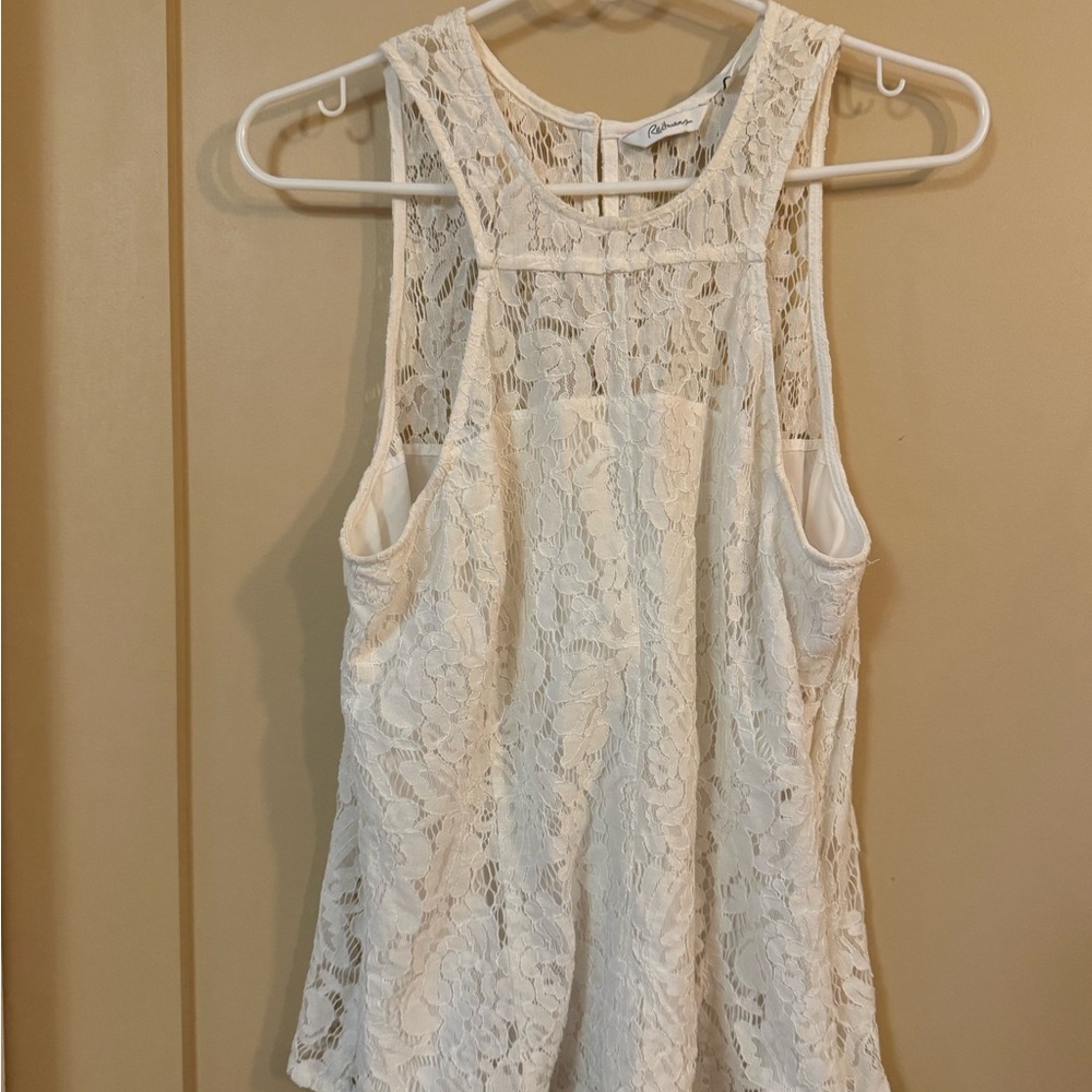 Reitmans Cream Lace Tank Top